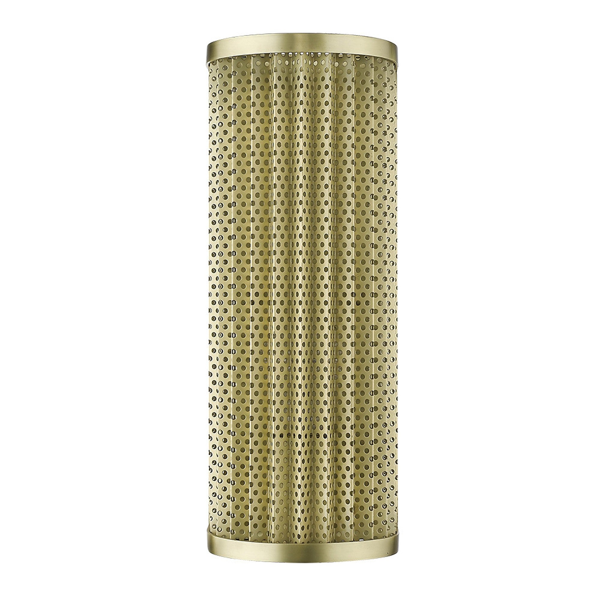 Single Light Gold Sconce Modern Industrial Wall Light with Honeycomb Shade