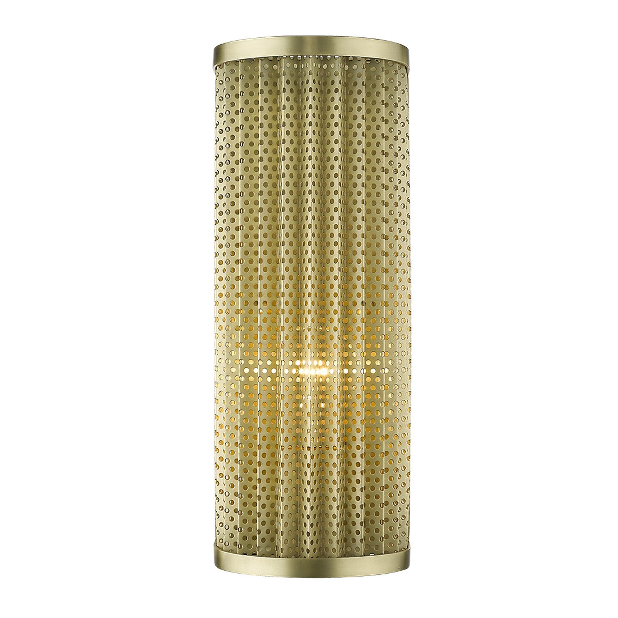 Lighted Single Light Gold Sconce Modern Industrial Wall Light with Honeycomb Shade
