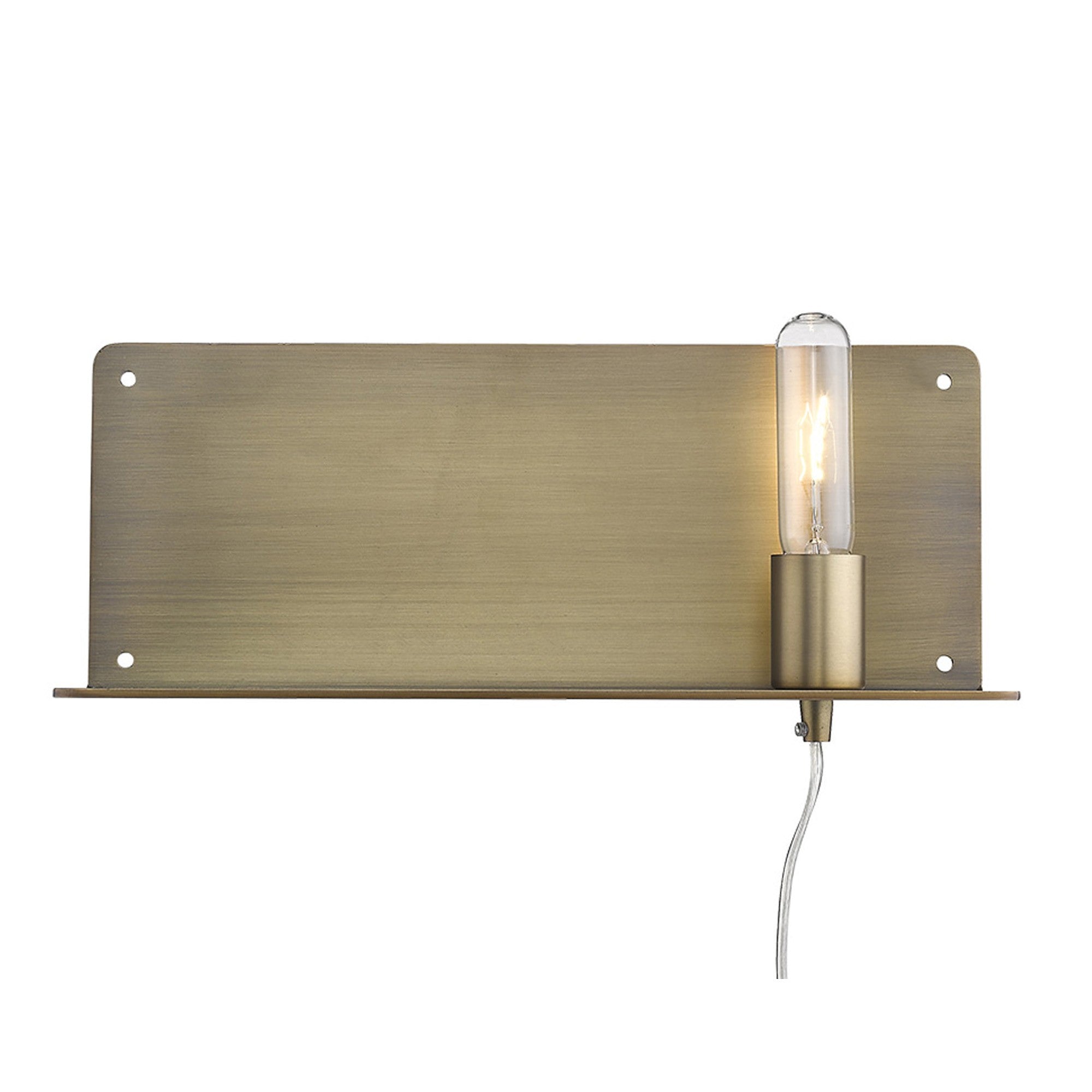 Dull Gold Shelf Wall Light | 6