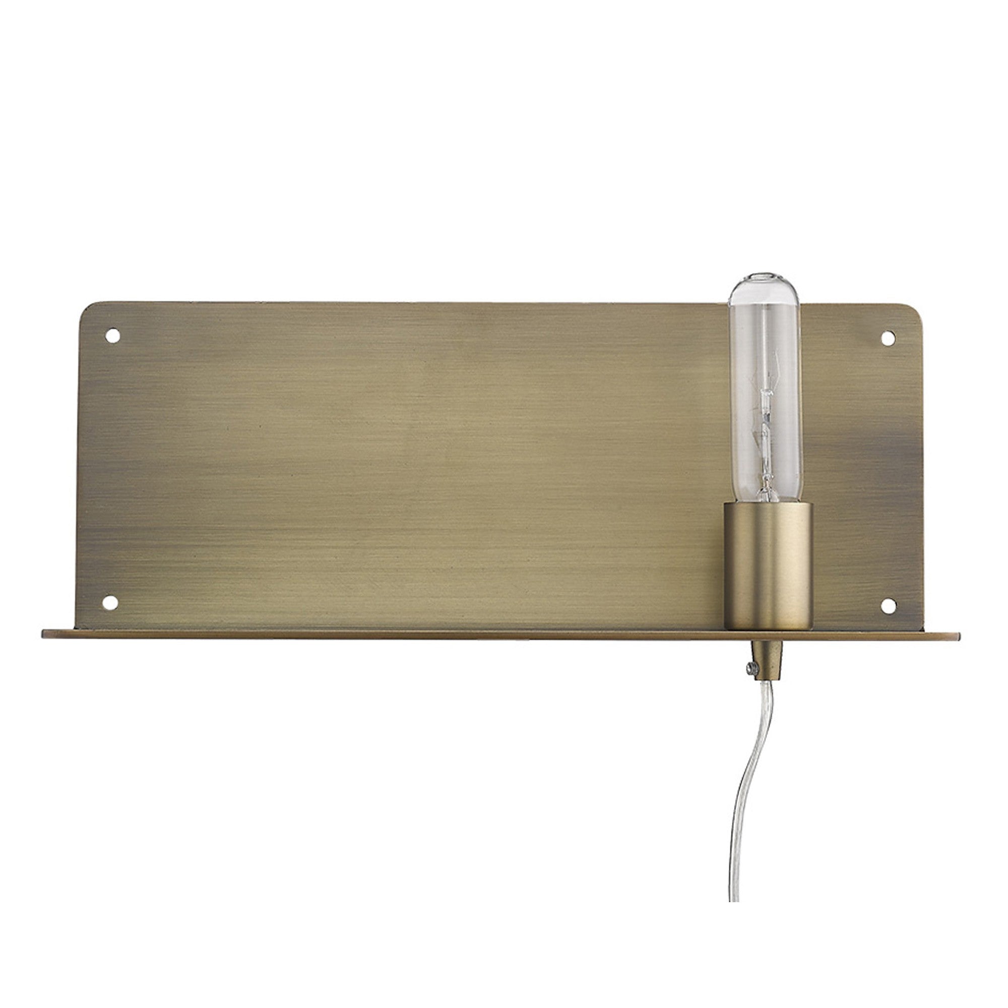 Dull Gold Shelf Wall Light | 6