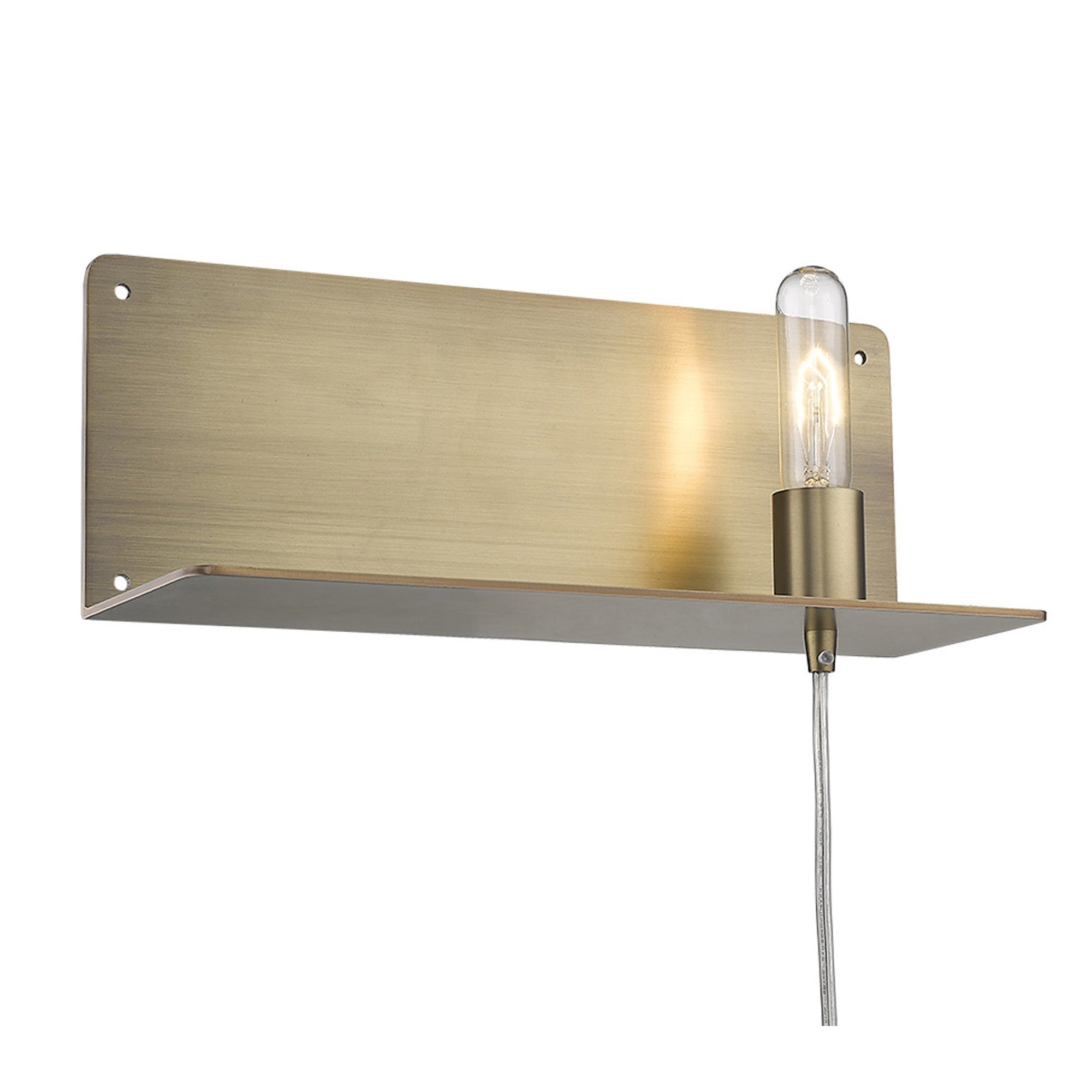 Dull Gold Shelf Wall Light | 6