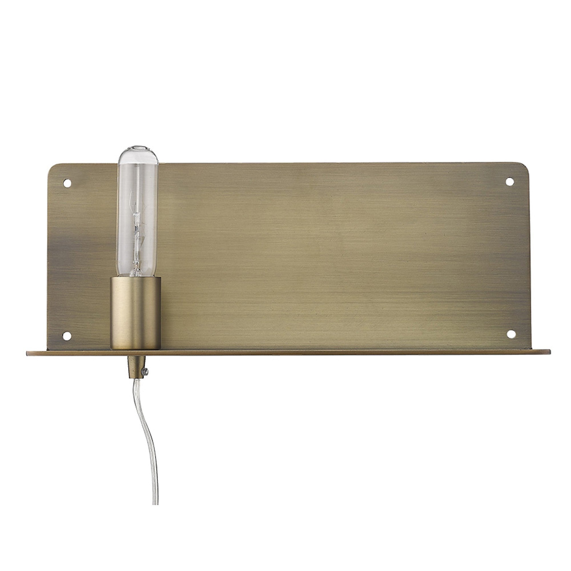 XL Dull Gold Shelf Wall w/Light | 6