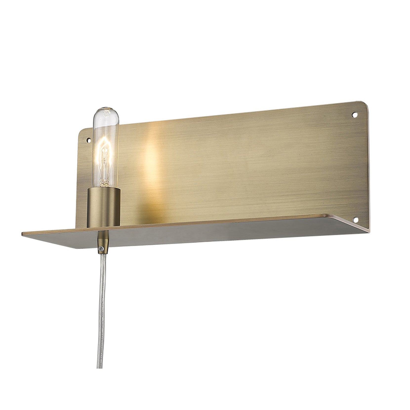 XL Dull Gold Shelf Wall w/Light | 6