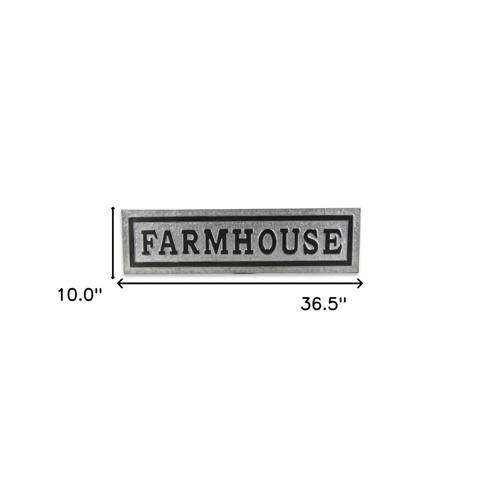 Galvanized Metal Farmhouse Wall Plate | 10