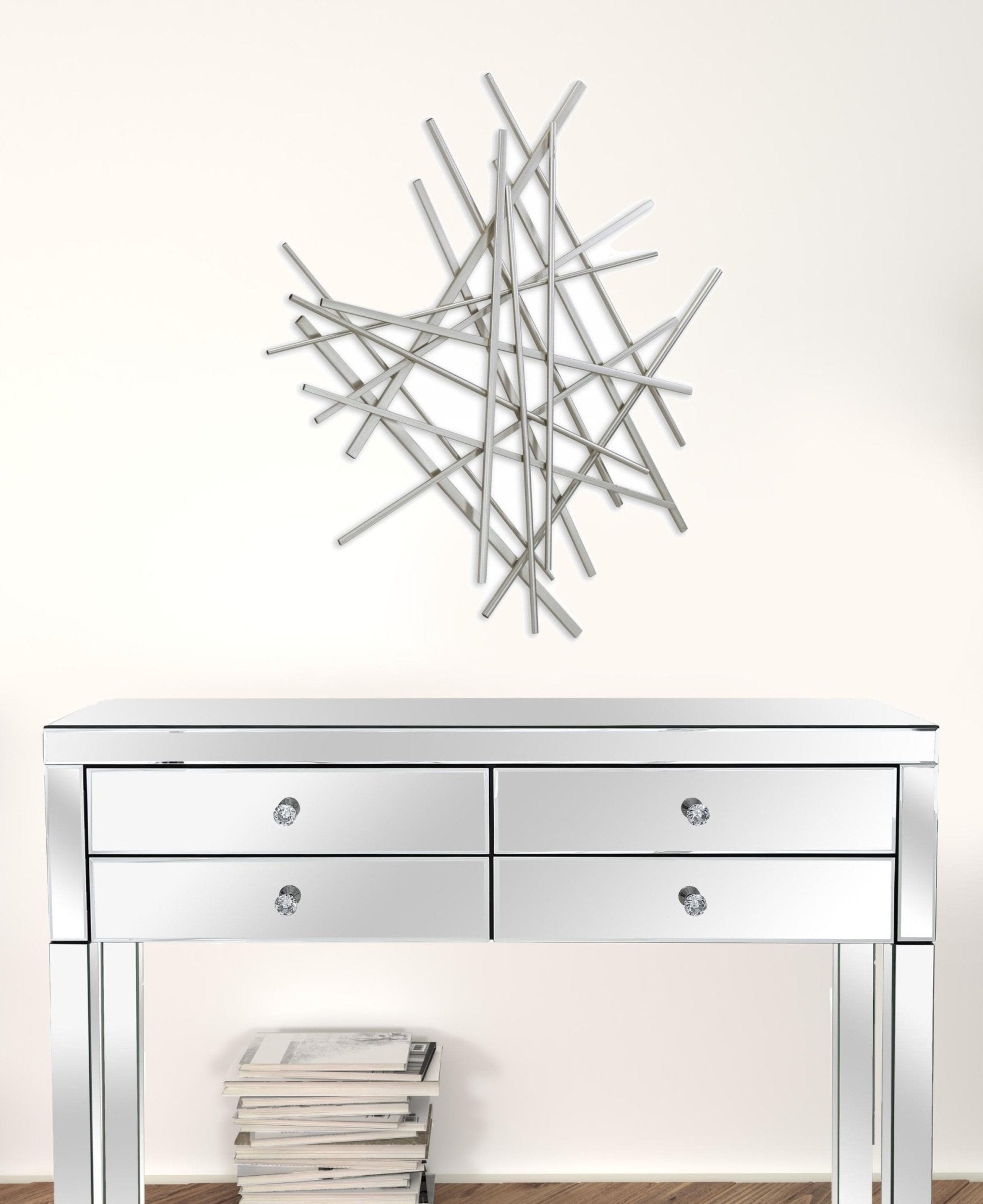 Silver Steel Wall Decor | 26.5