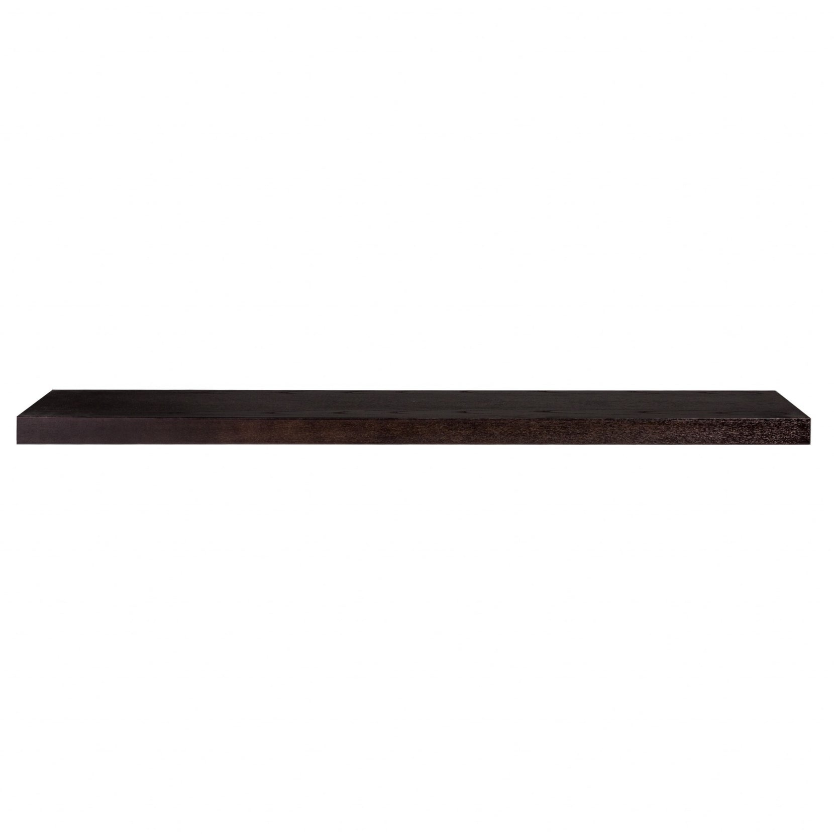 Espresso Wooden Wall Mounted Floating Shelf | 10