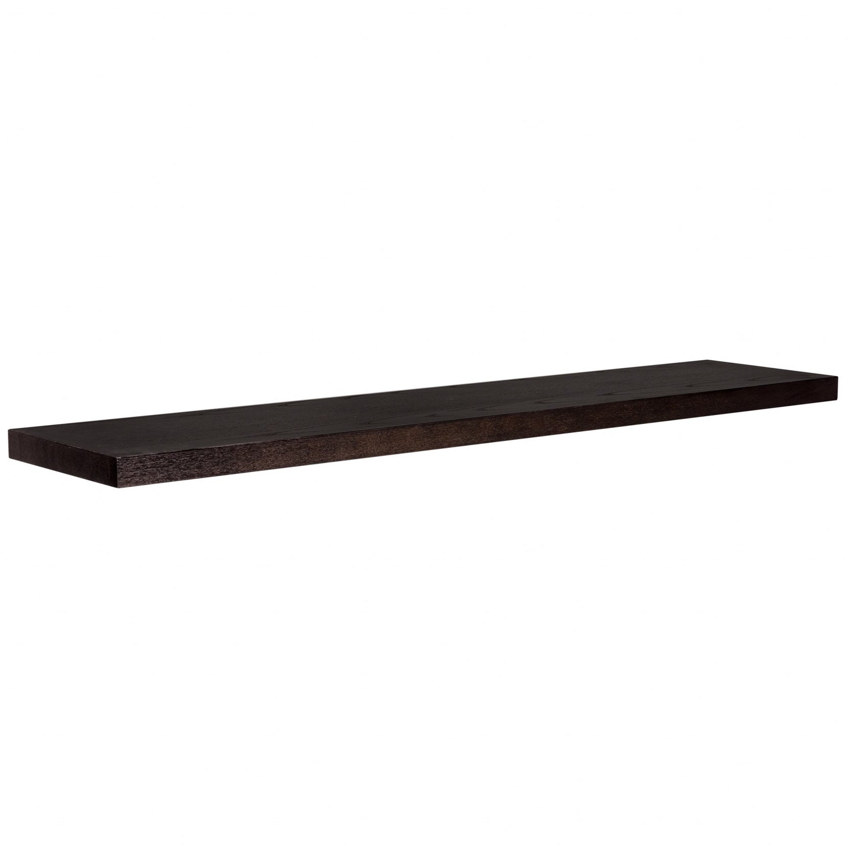 Espresso Wooden Wall Mounted Floating Shelf | 10