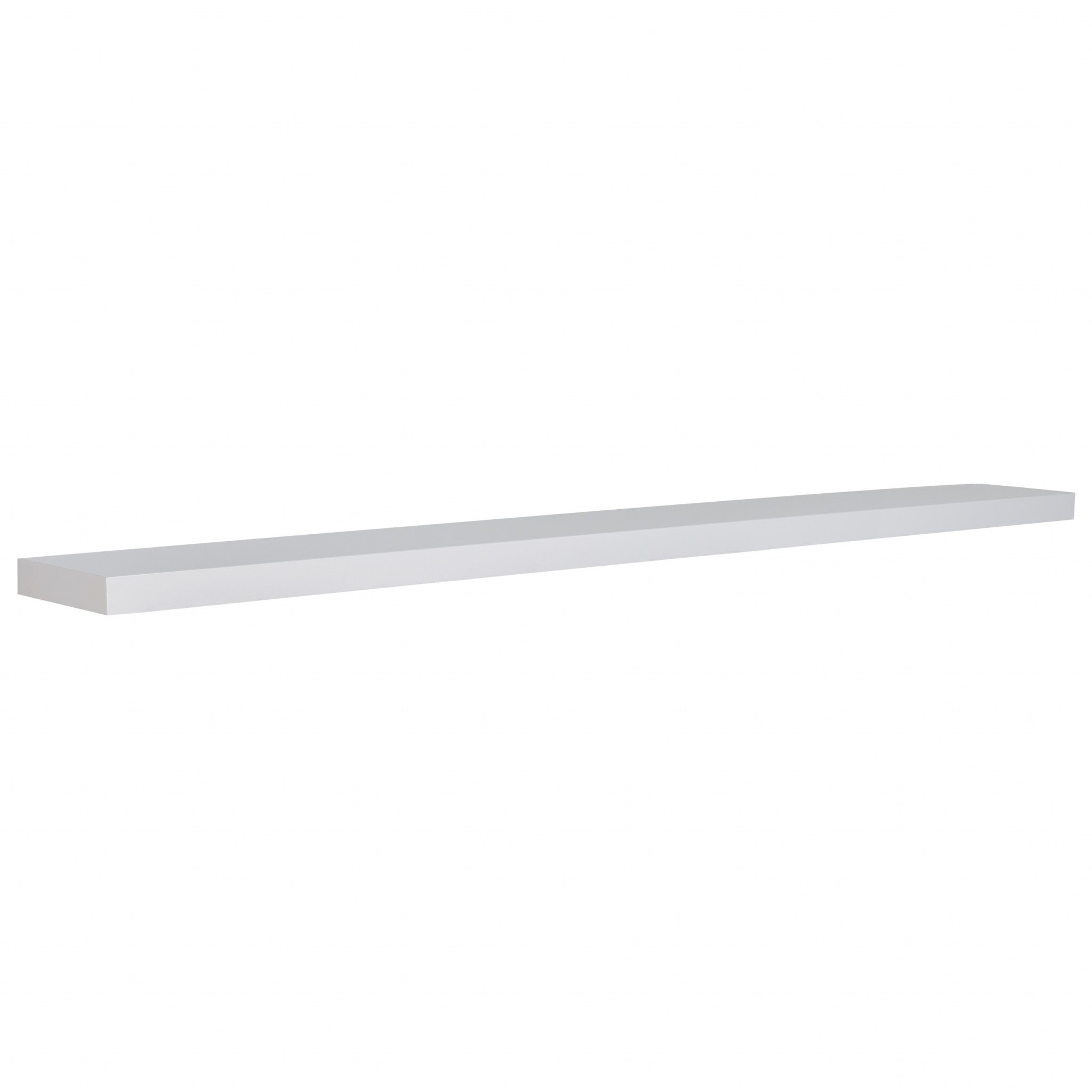 White Wooden Wall Mounted Floating Shelf | 10