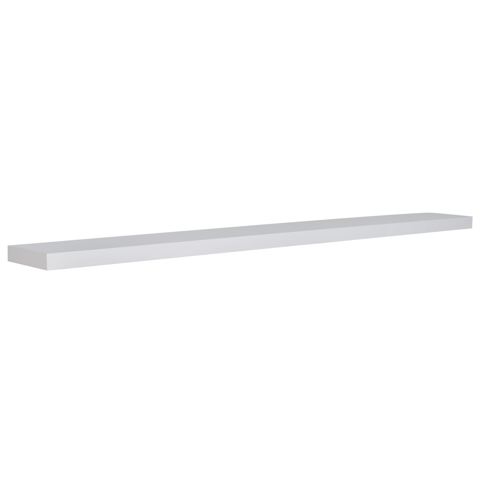 White Wooden Wall Mounted Floating Shelf | 10