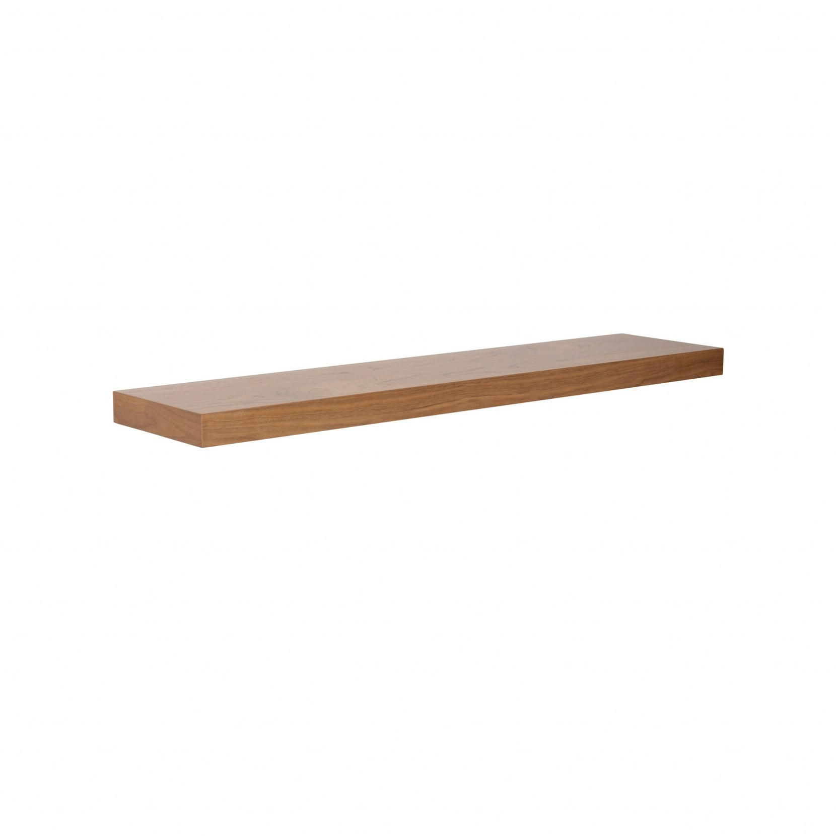 Brown Wooden Wall Mounted Floating Shelf | 10