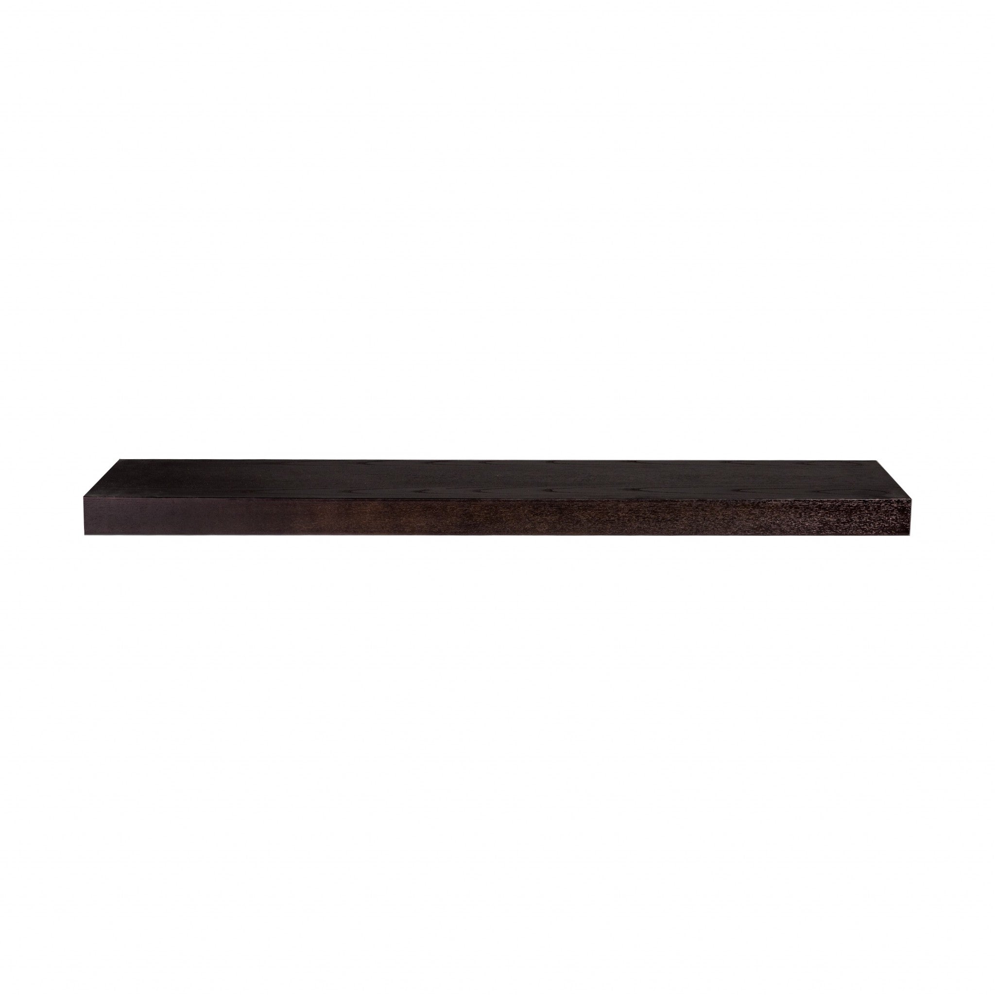 Espresso Wooden Wall Mounted Floating Shelf | 10