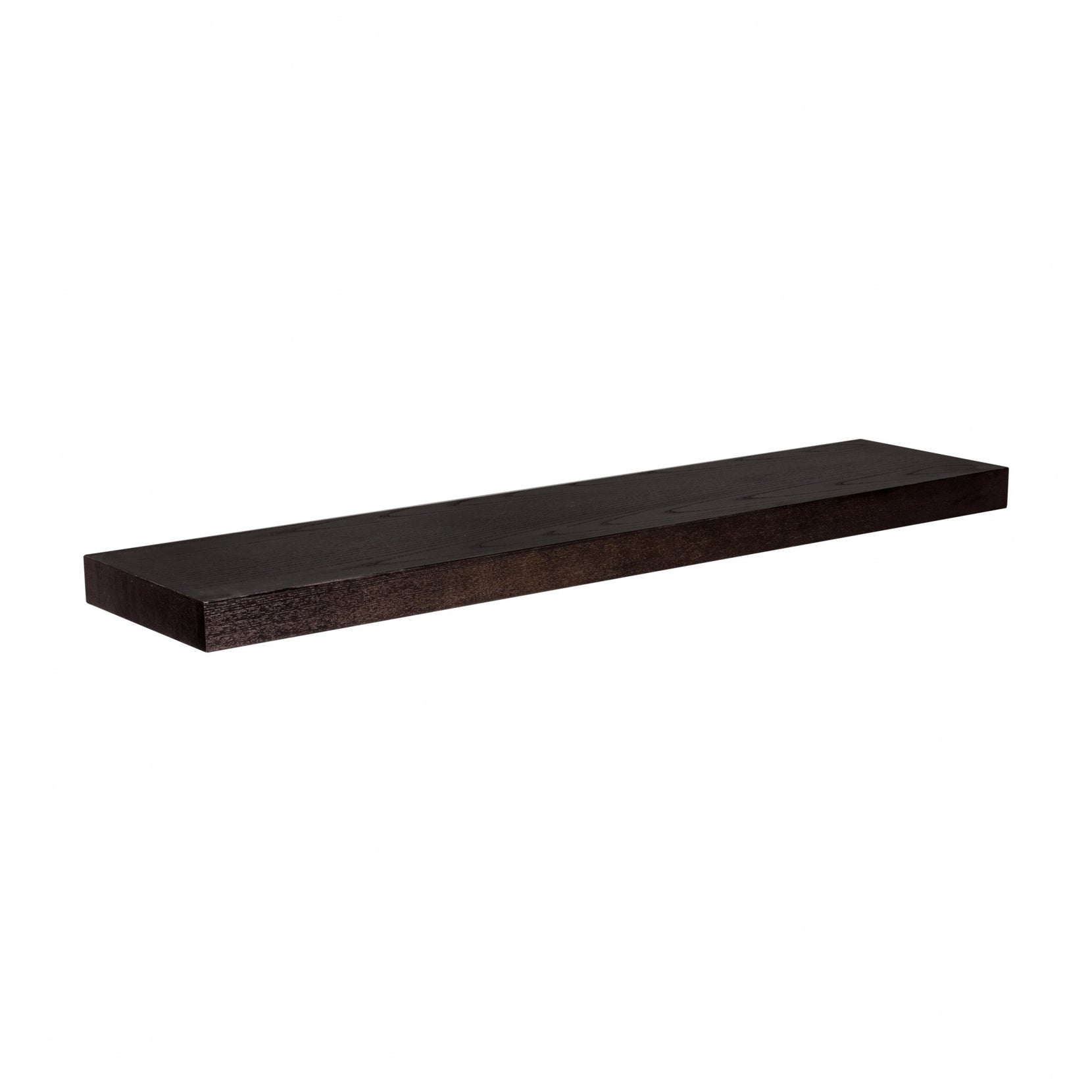 Espresso Wooden Wall Mounted Floating Shelf | 10