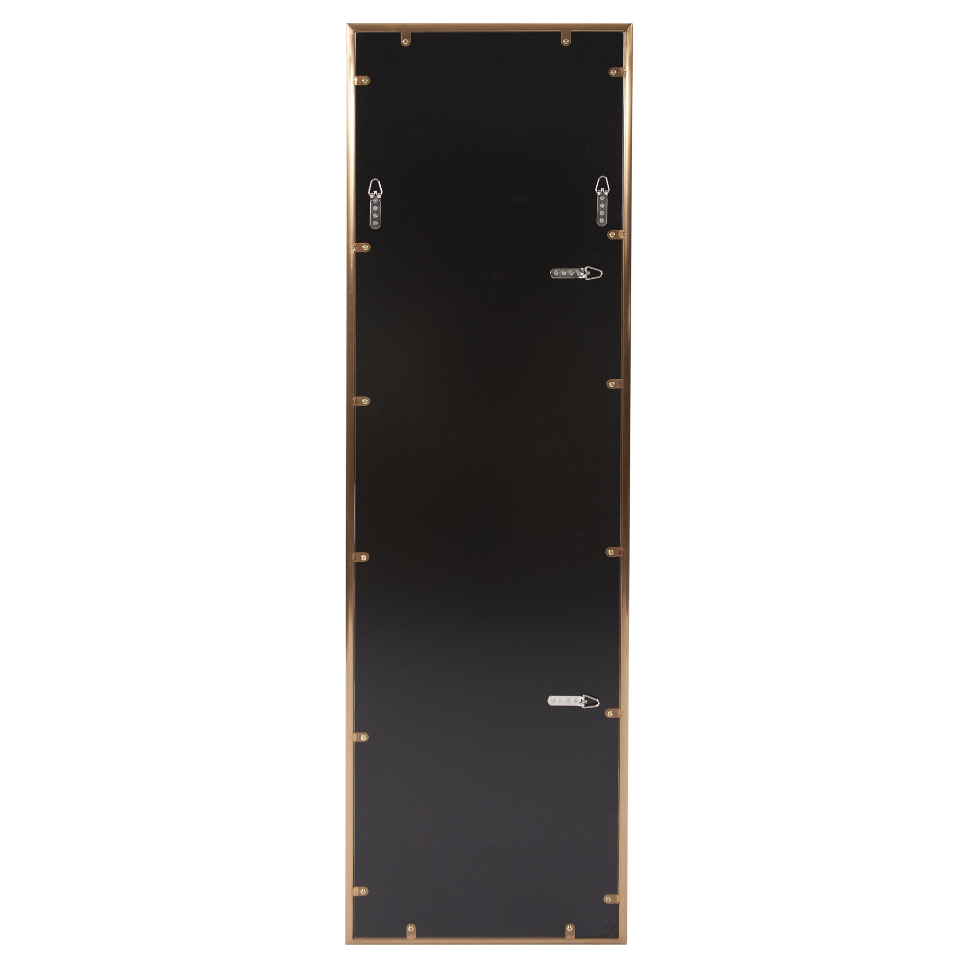 Antique Brushed Brass Rectangular Full Length Wall Mirror | 18