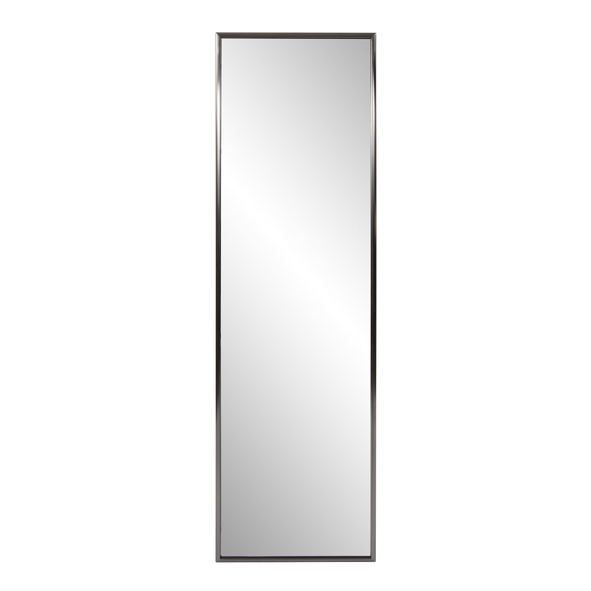 Brushed Titanium Rectangular Full Length Wall Mirror | 18