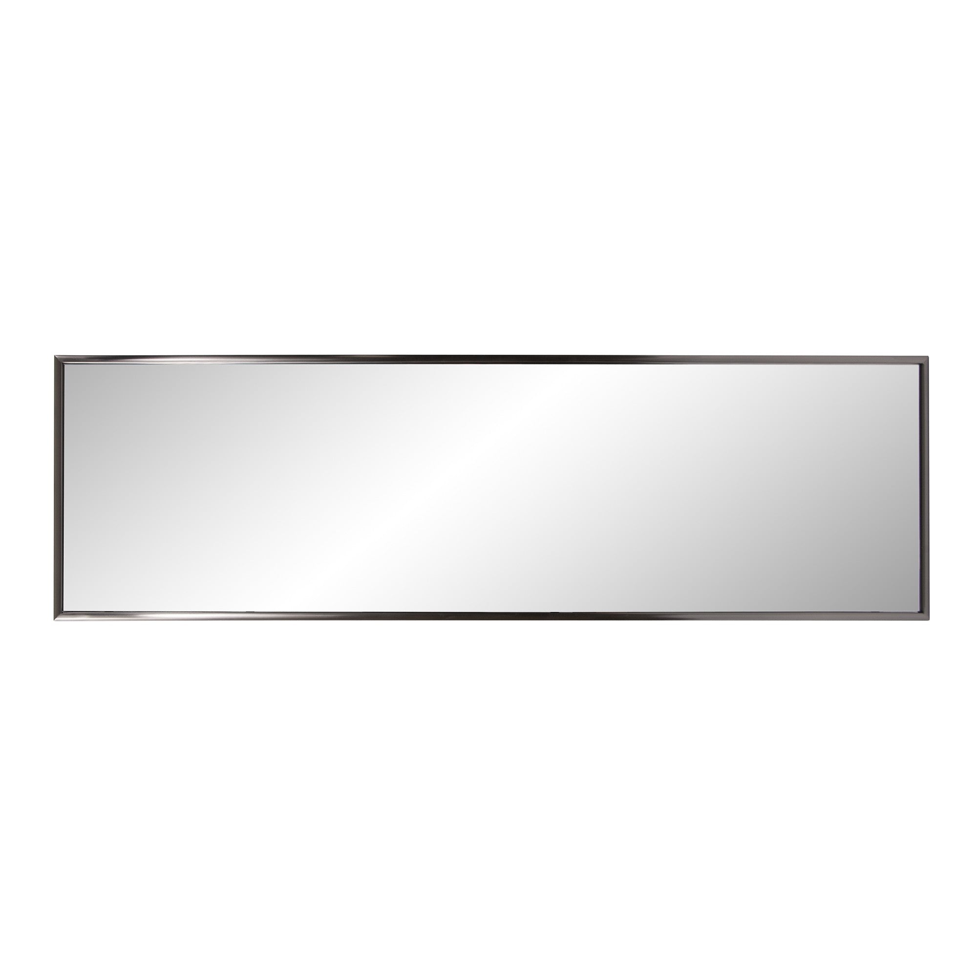 Brushed Titanium Rectangular Full Length Wall Mirror | 18