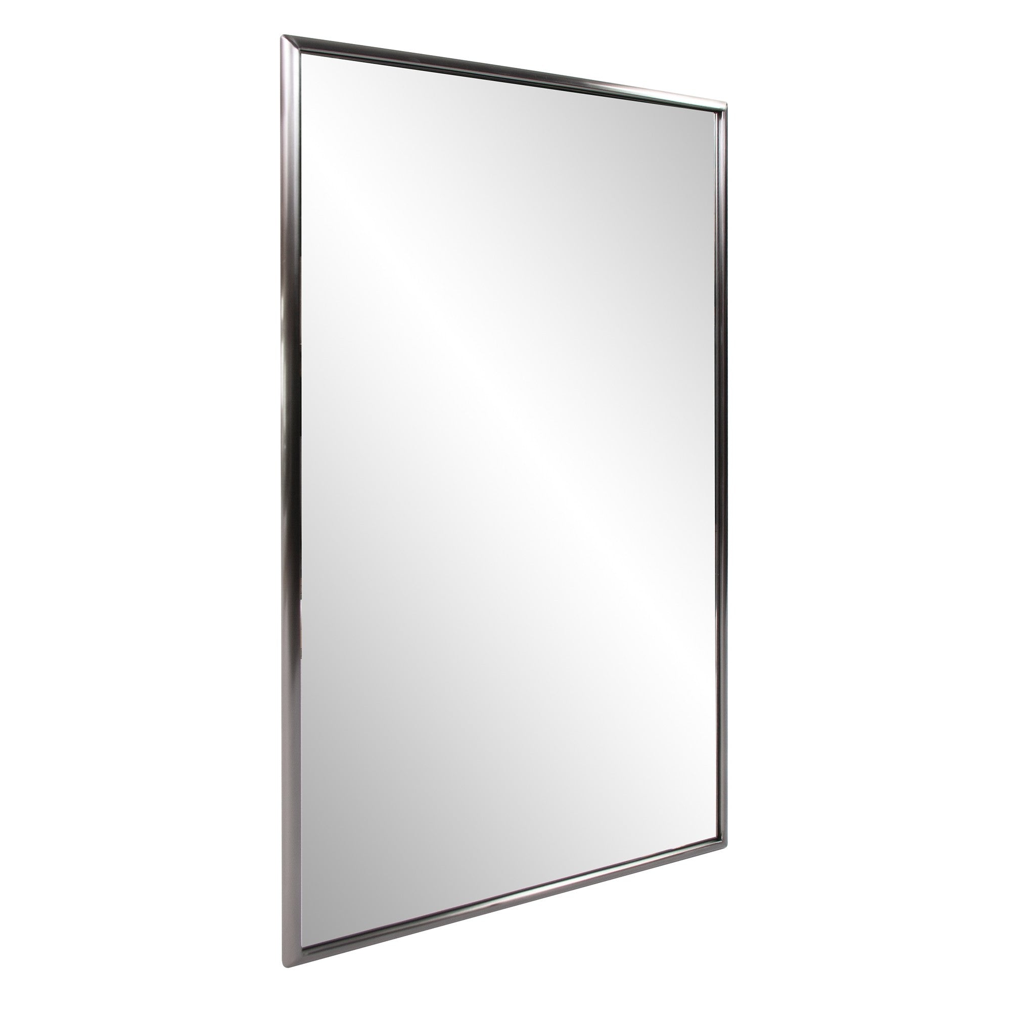 Brushed Titanium Rectangular Wall Mirror | 24