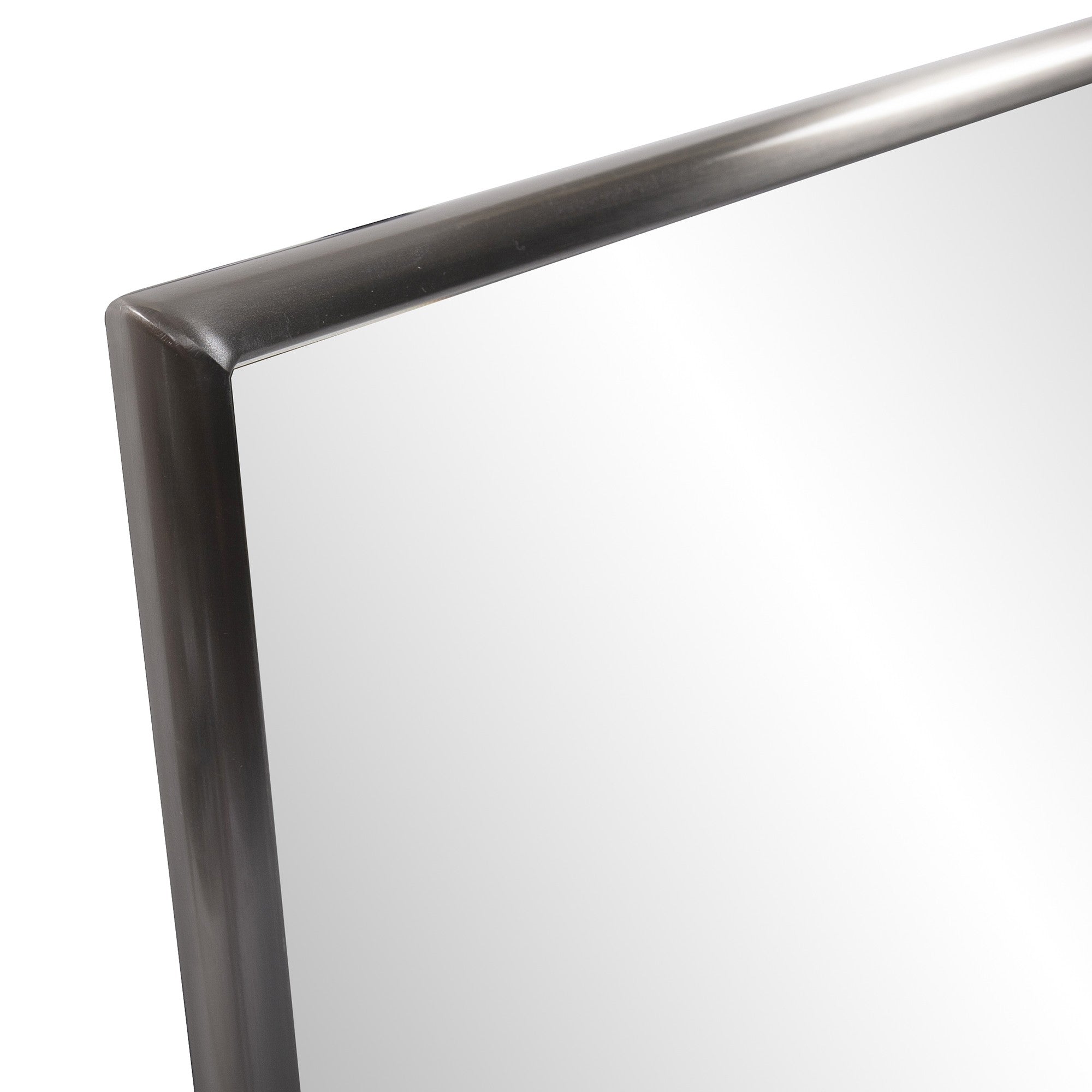 Brushed Titanium Rectangular Wall Mirror | 24