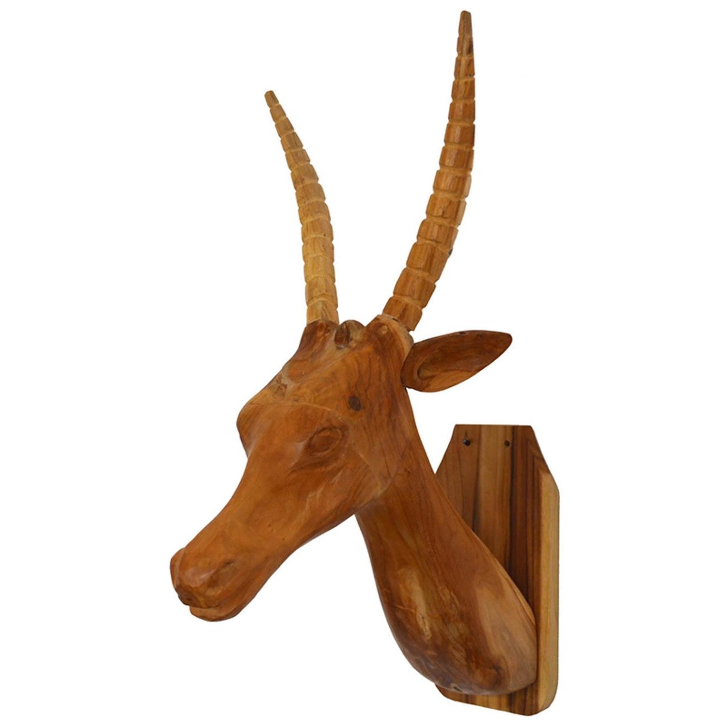 Brown Solid Wood Elk Wall Decor | 13