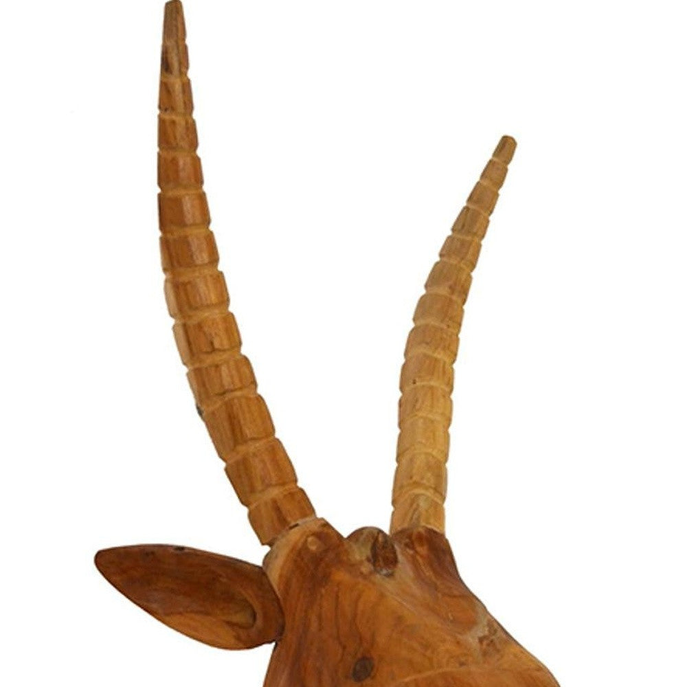 Brown Solid Wood Elk Wall Decor | 13