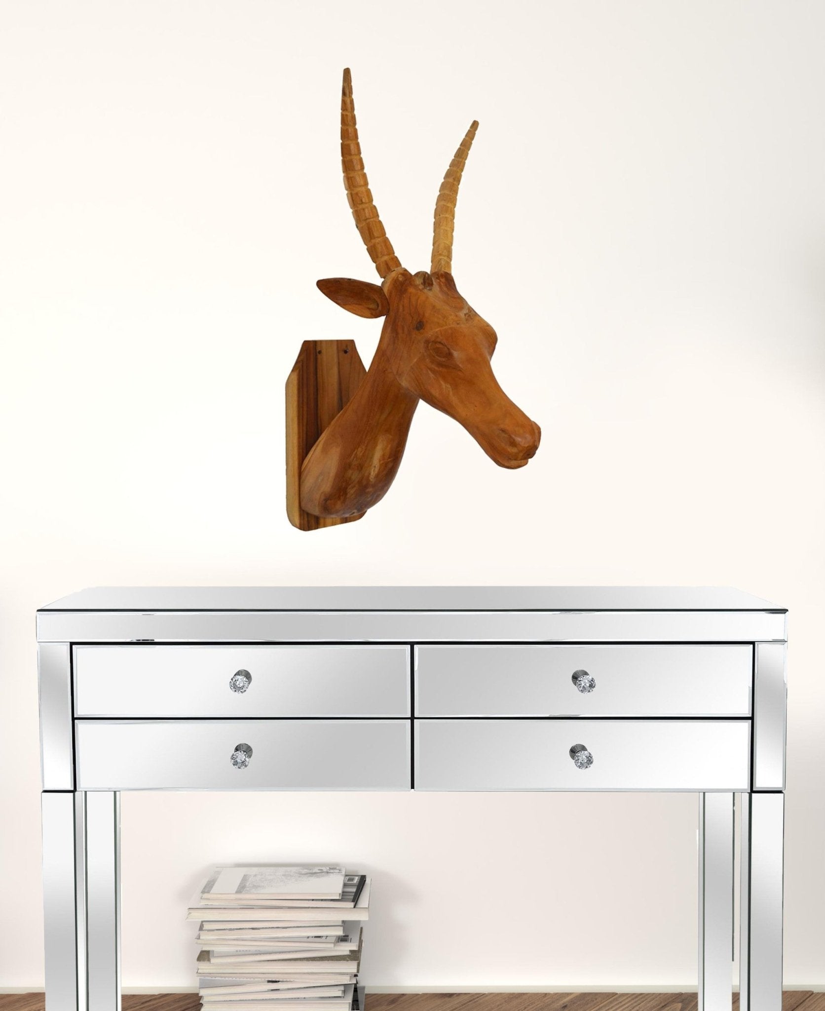 Brown Solid Wood Elk Wall Decor | 13