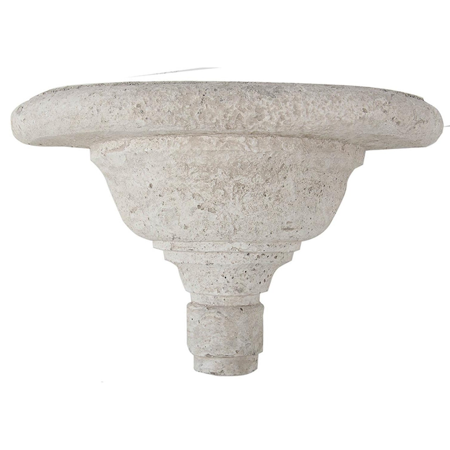 Torch Shaped Cement Wall Shelf | 6.5