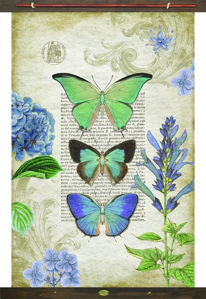 Three Vibrant  Butterflies XL Tapestry Wall Décor | 45
