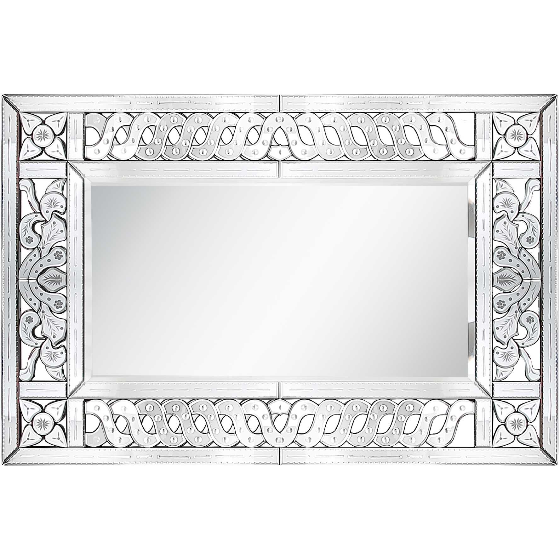 Ornate Accent Wood Wall Mirror | 31.5