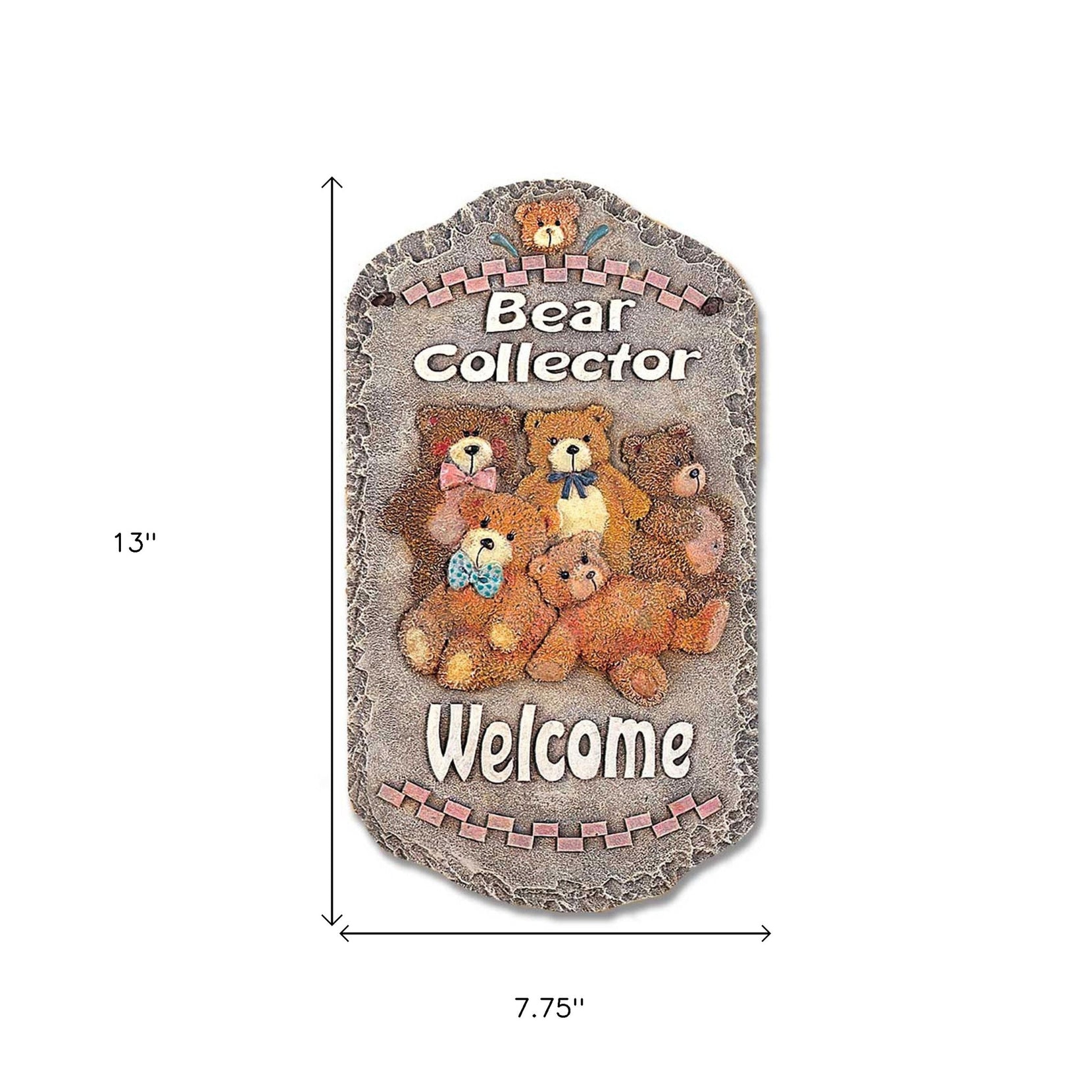 Teddy Bear Welcome Wall Plaque | 8