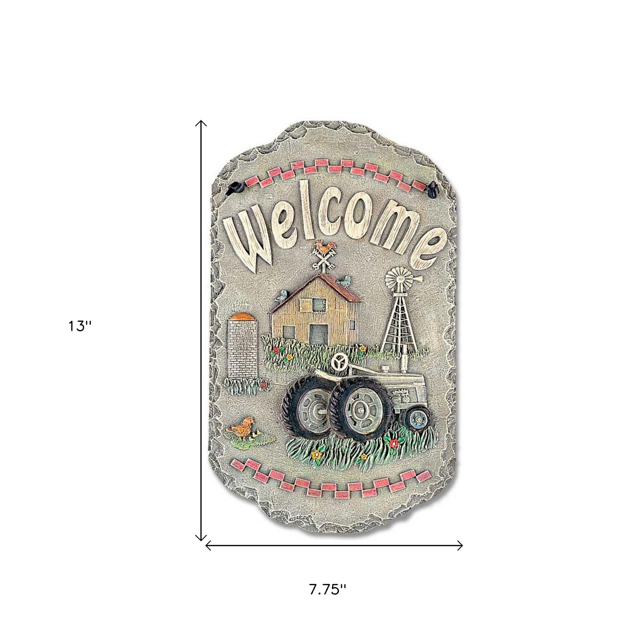 Tractor and Farm Welcome Wall Plaque | 8