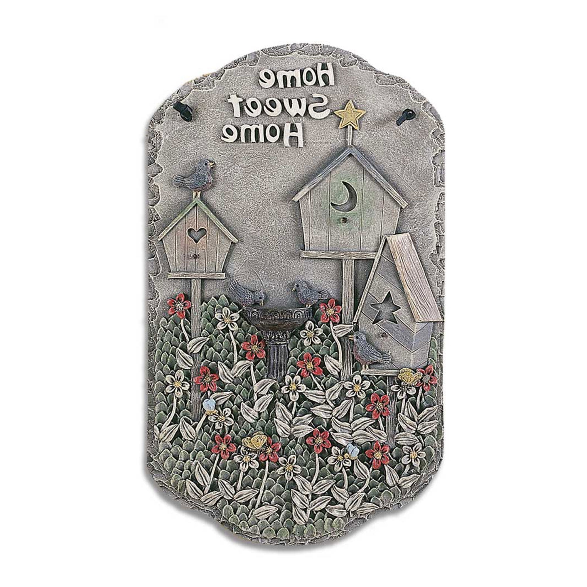 Home Sweet Home Birdbaths Resin Wall Decor | 13
