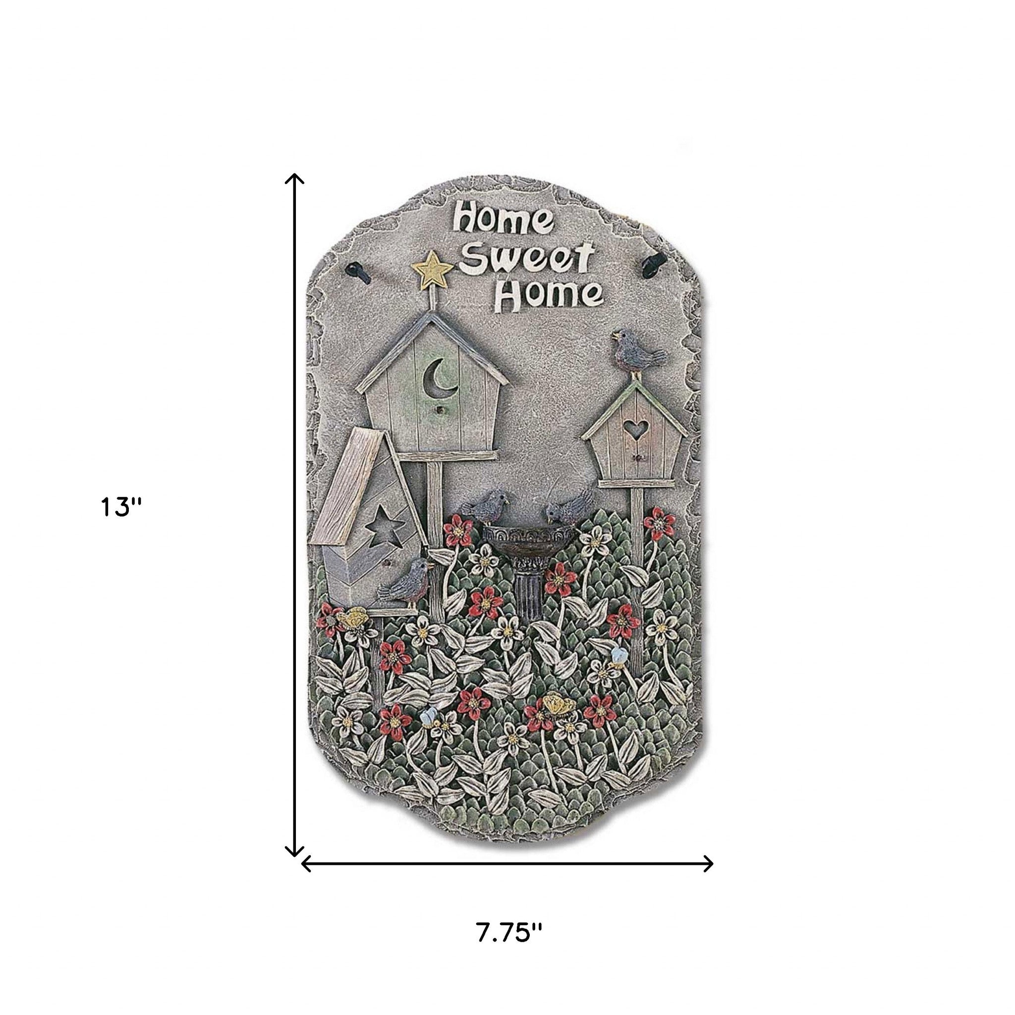 Home Sweet Home Birdbaths Resin Wall Decor | 13