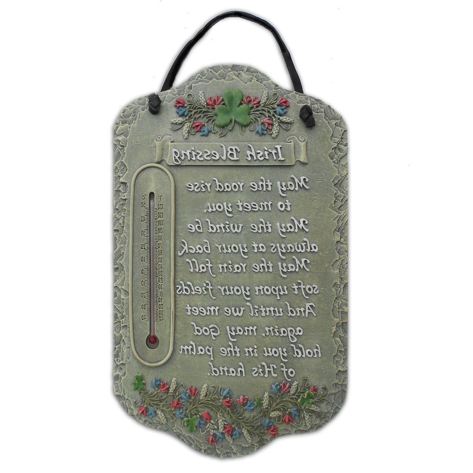 Irish Blessing Wall Decor w/Thermometer | 13