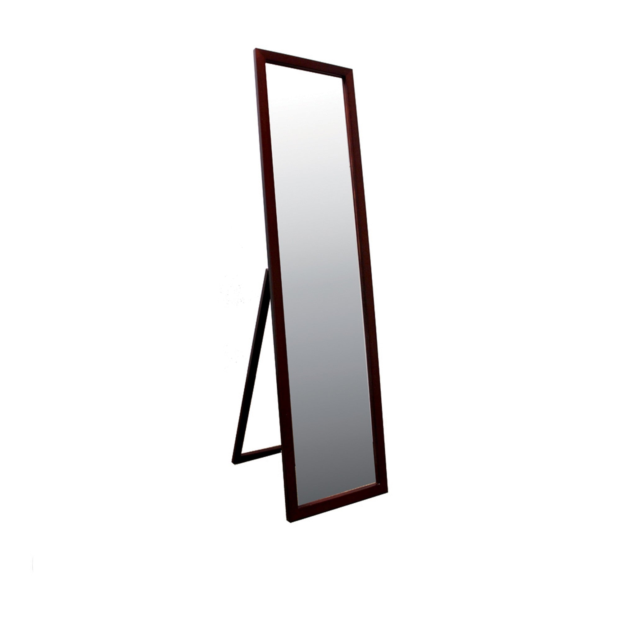 Brown Rectangle Cheval Standing Mirror | 55