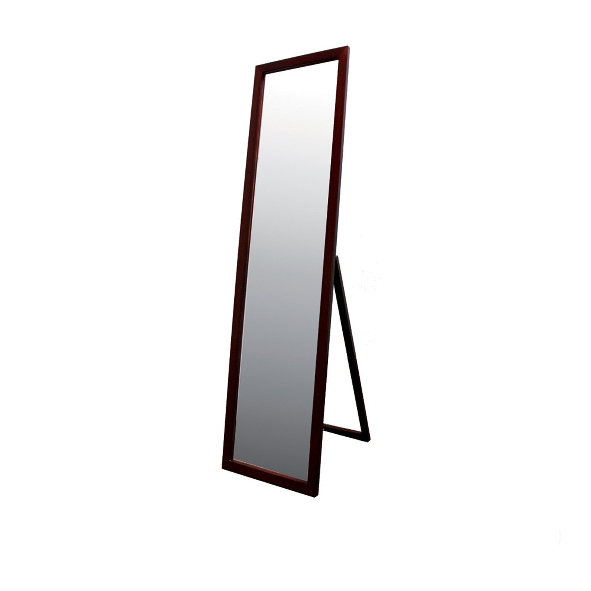 Brown Rectangle Cheval Standing Mirror | 55