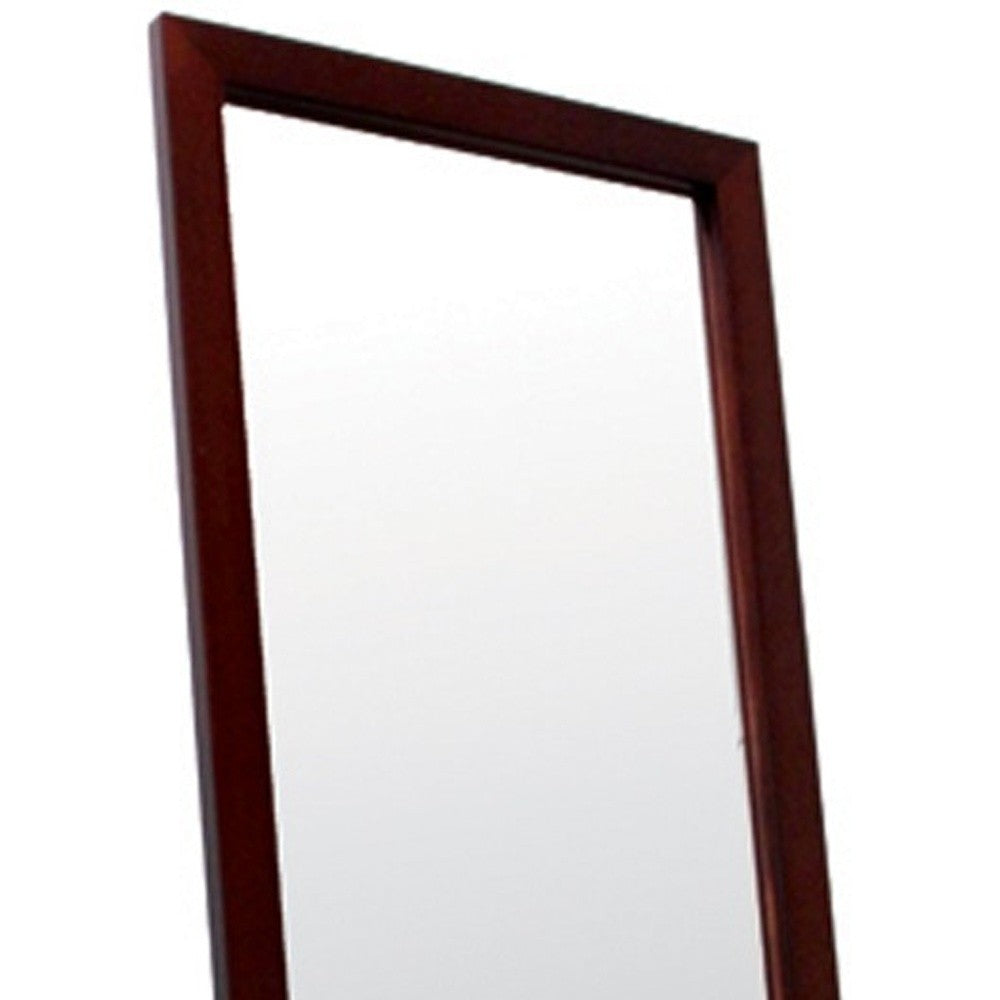 Brown Rectangle Cheval Standing Mirror | 55