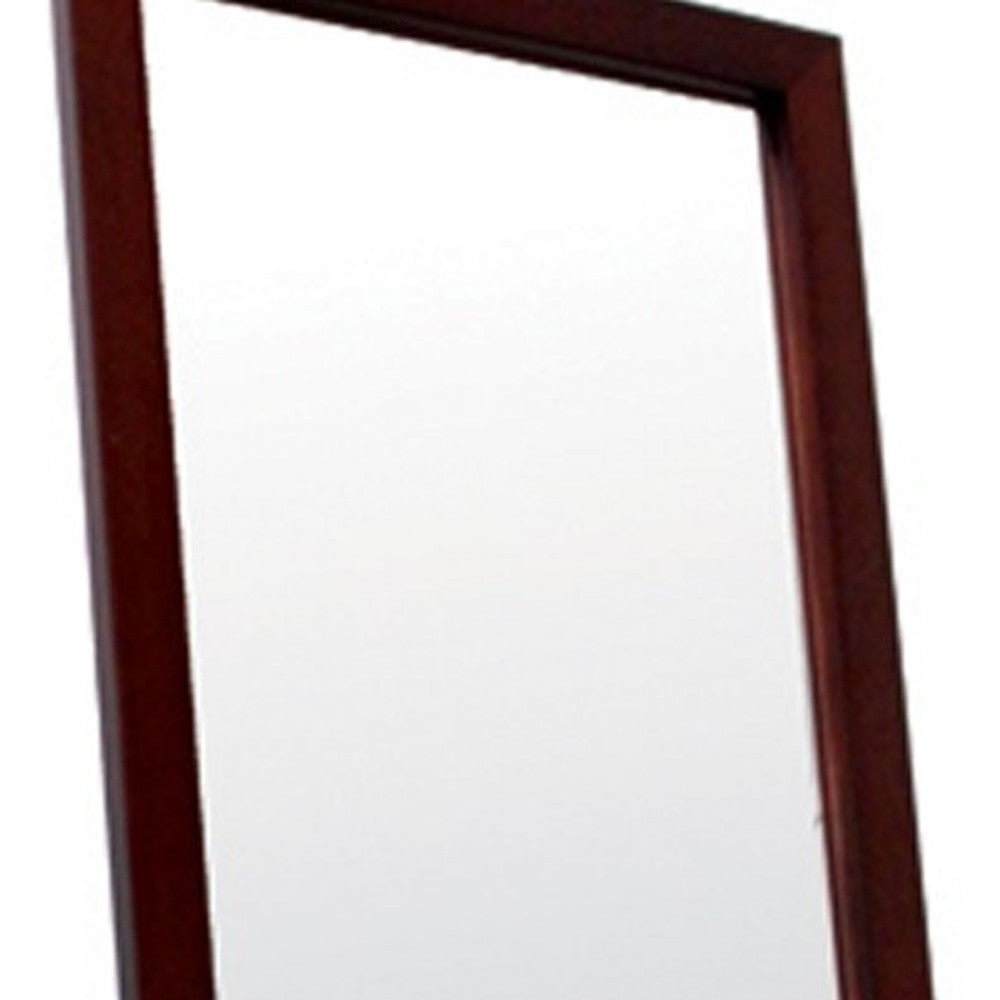 Brown Rectangle Cheval Standing Mirror | 55