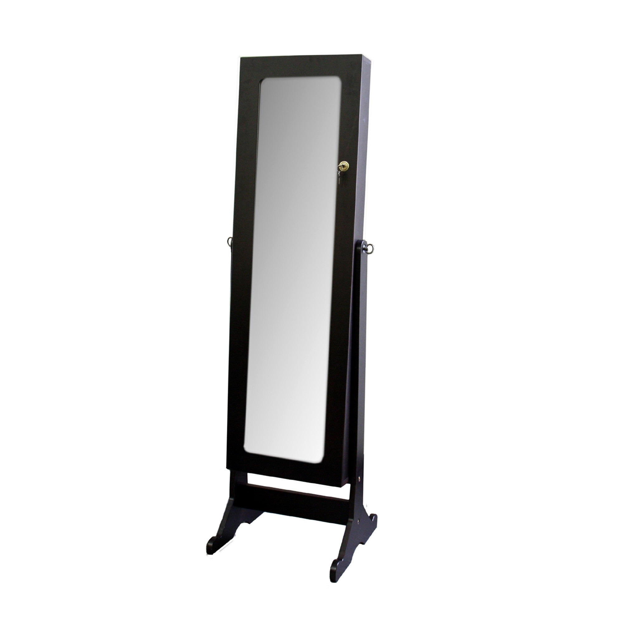 Brown Rectangle Cheval Standing Mirror | 57