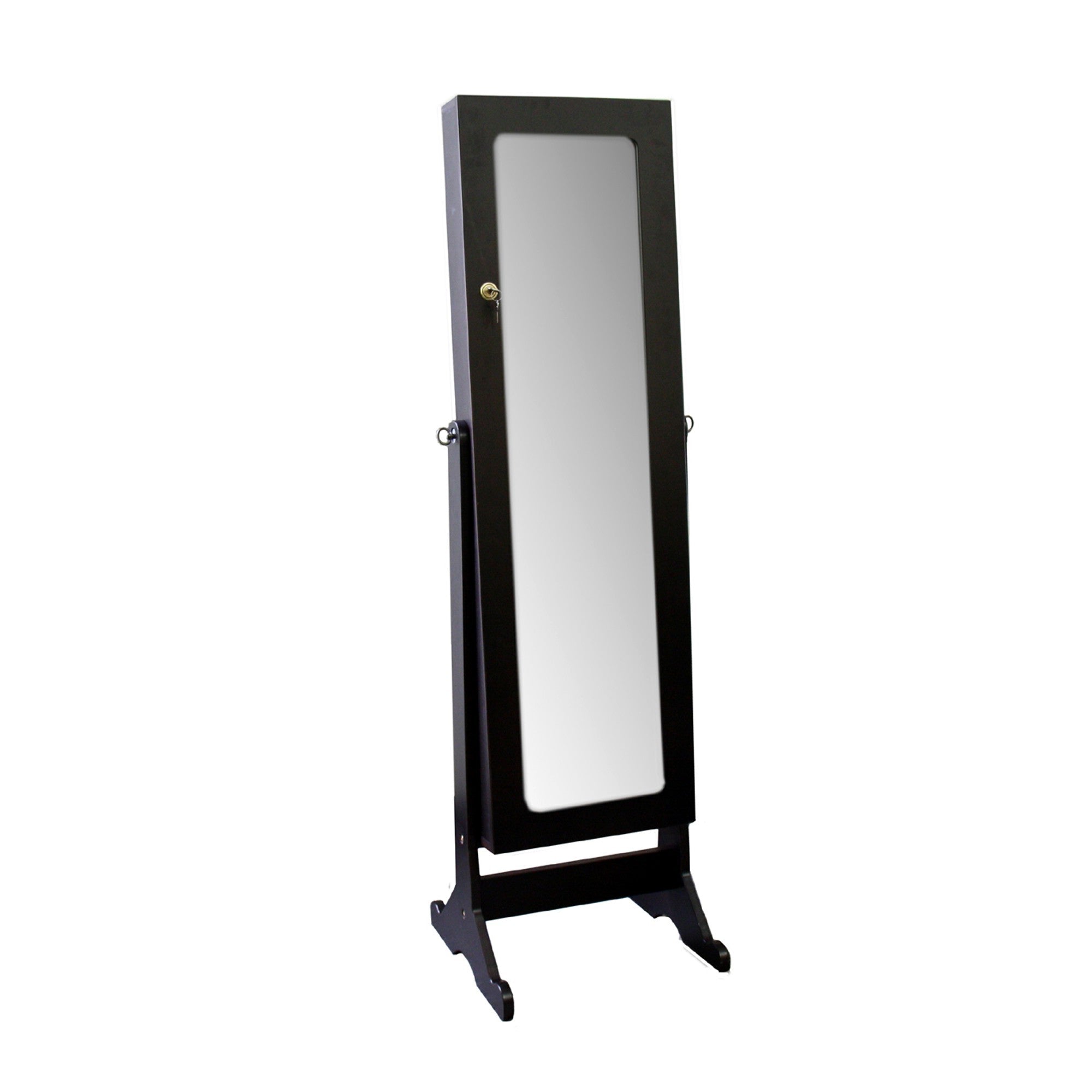 Brown Rectangle Cheval Standing Mirror | 57