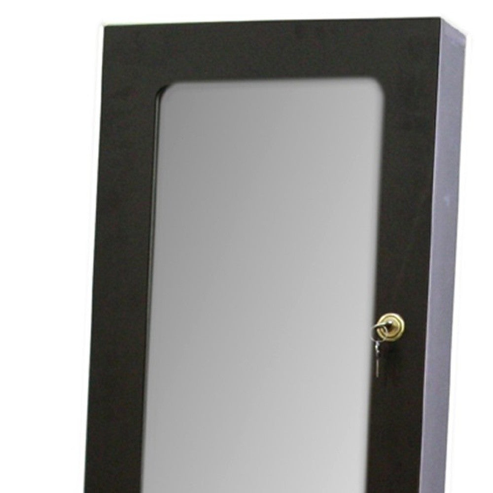 Brown Rectangle Cheval Standing Mirror | 57