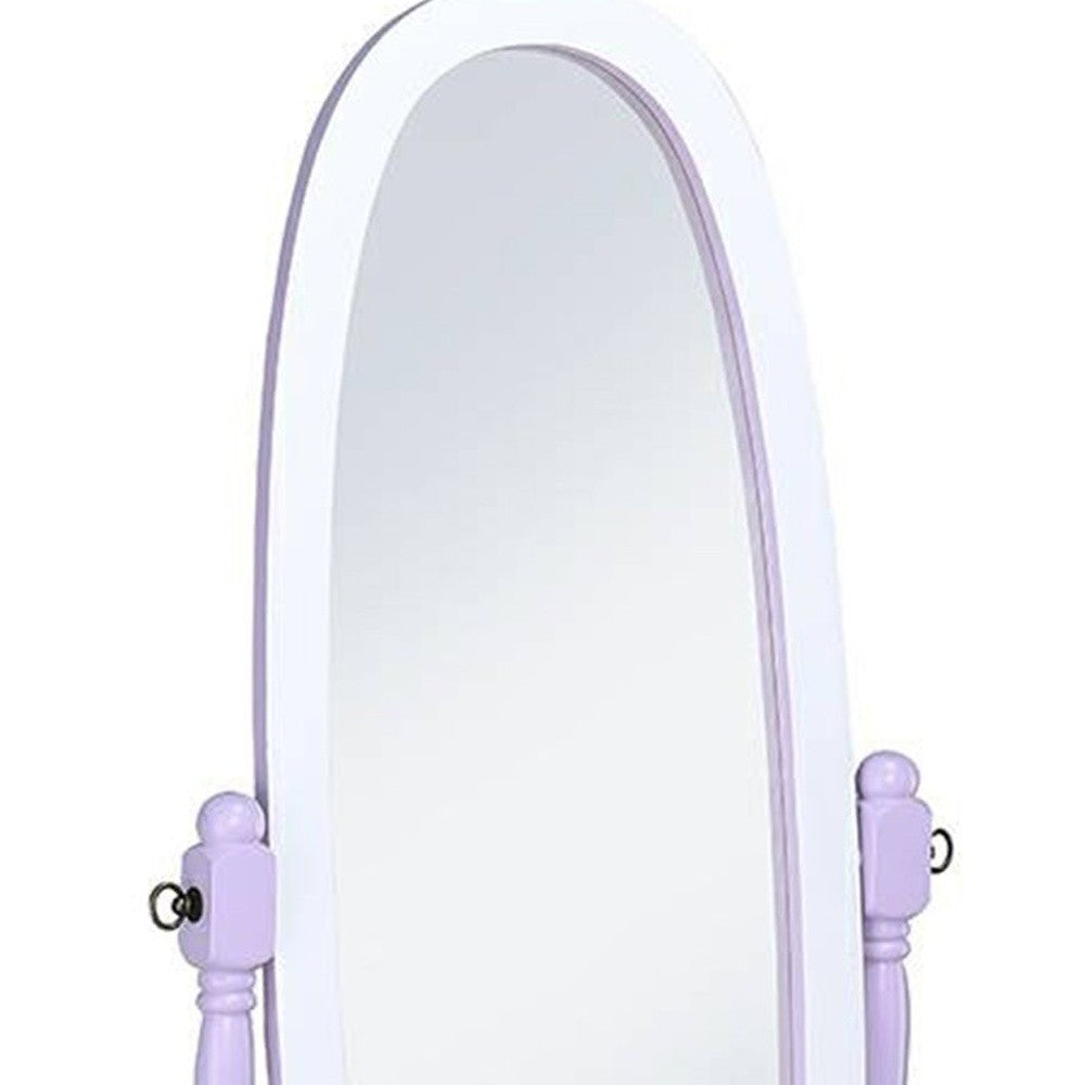 Oval Cheval Standing Solid Wood Mirror | 23