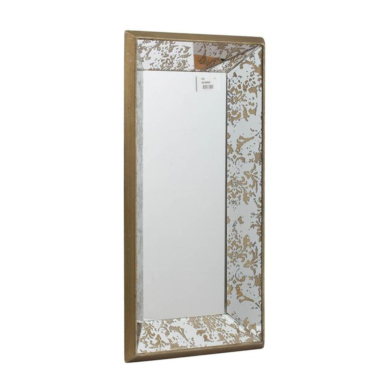 Silver Rectangle Accent Glass Wall Mirror | 12