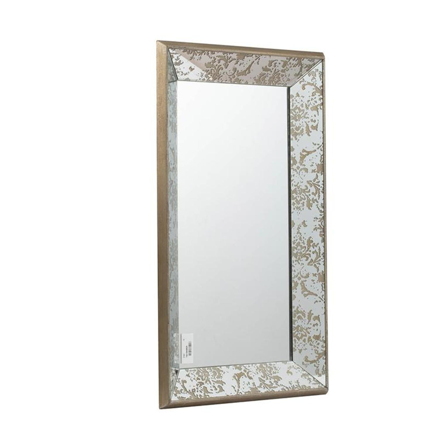 Silver Rectangle Accent Glass Wall Mirror | 16