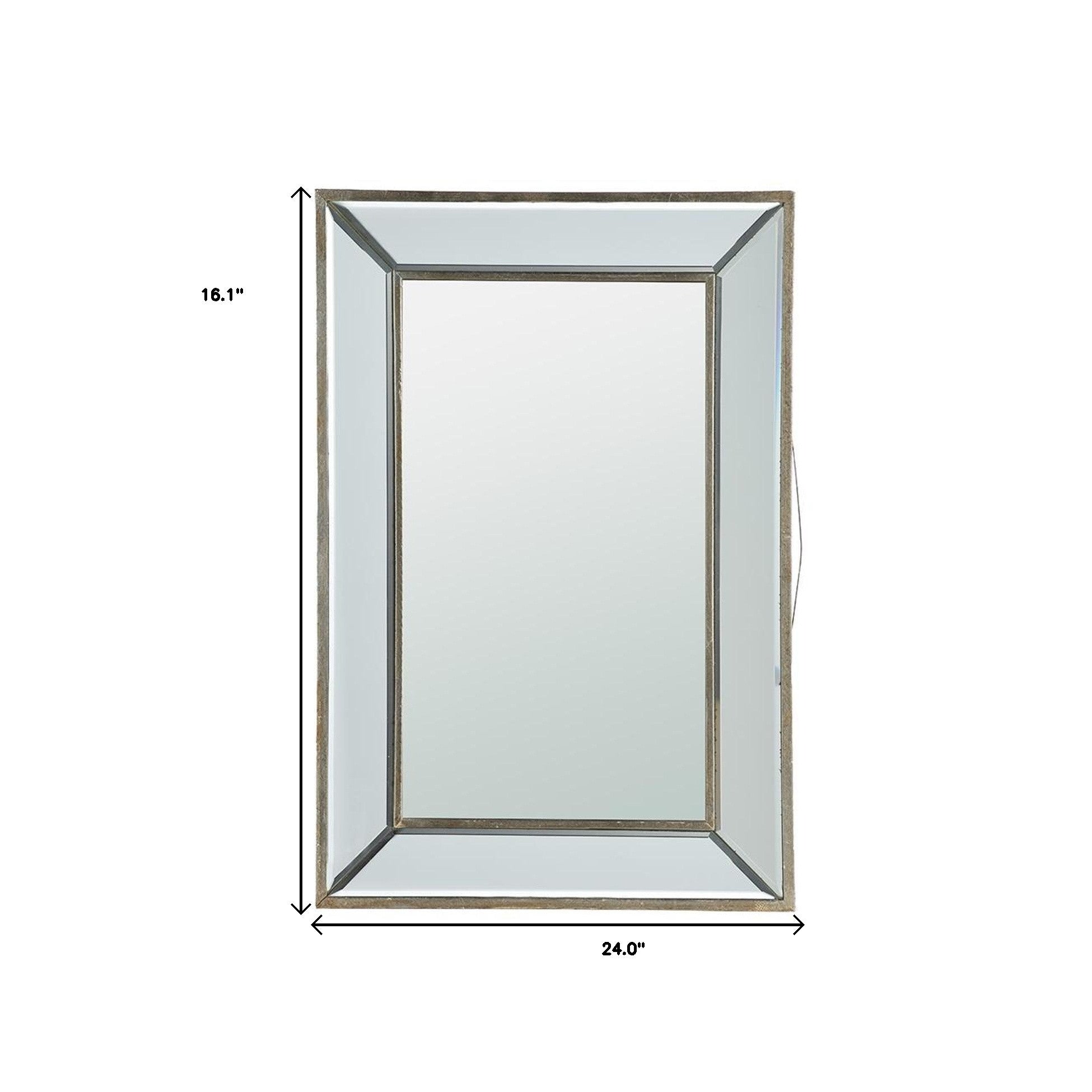 Rectangle Wall Mounted Accent Mirror | 16