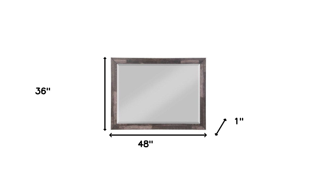 Dark Cherry Rectangle Dresser or Wall Mirror | 48