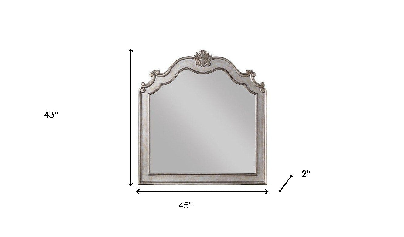 Antique Champagne Dresser or Wall Mirror | 43