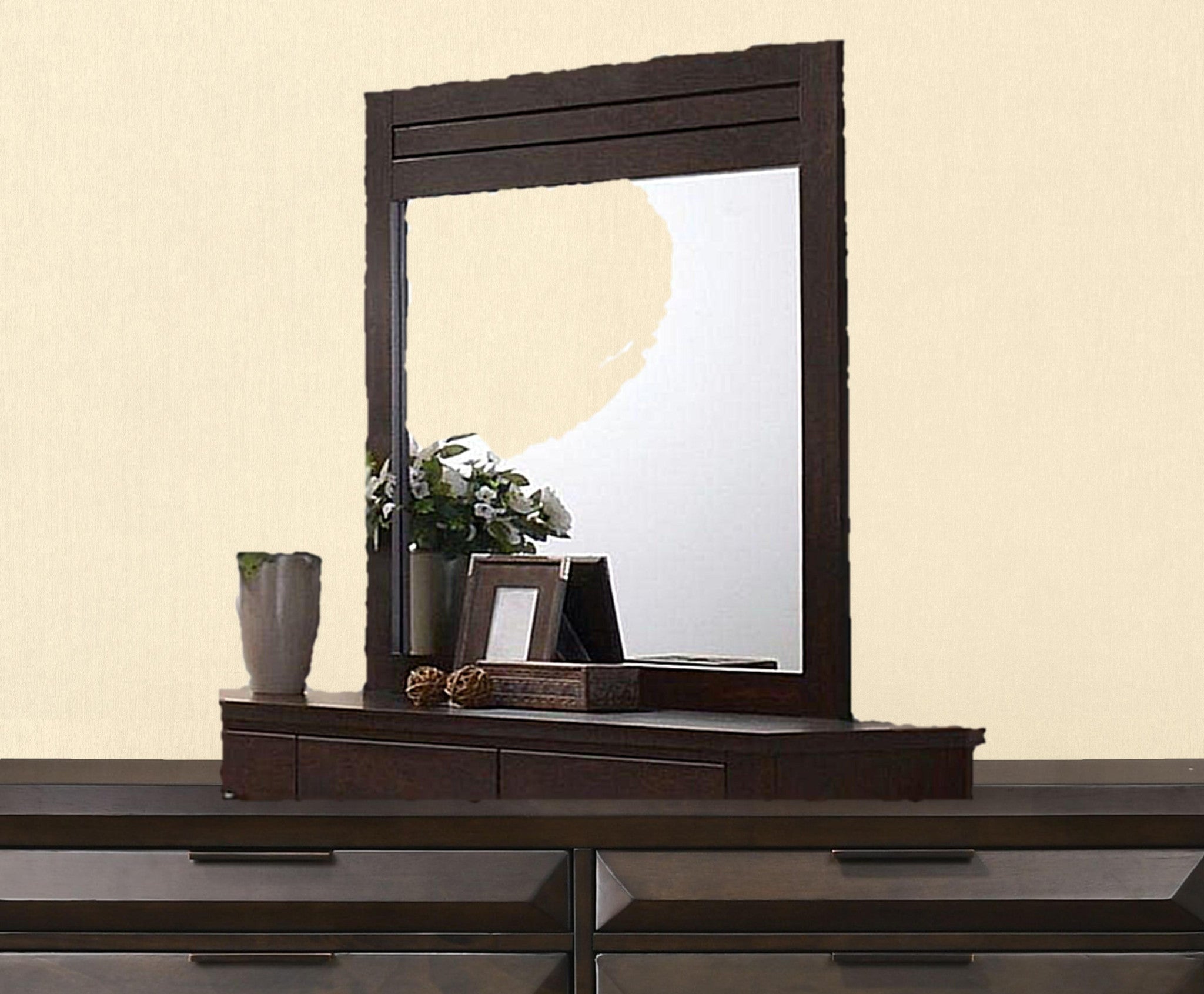 Mahogany Rectangle Dresser or Wall Mirror | 37