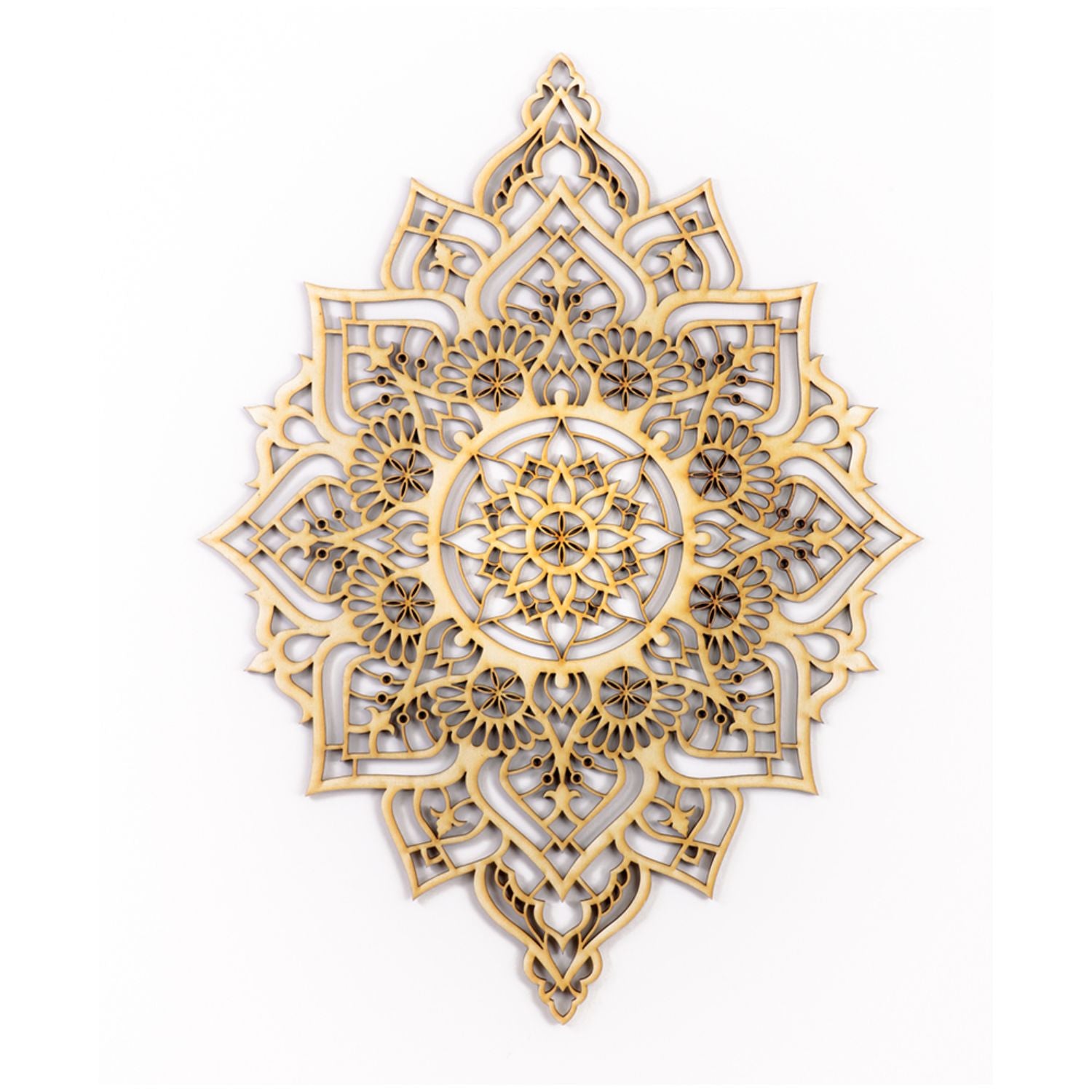 Gold Solid Wood Geometric Shapes Wall Decor | 16