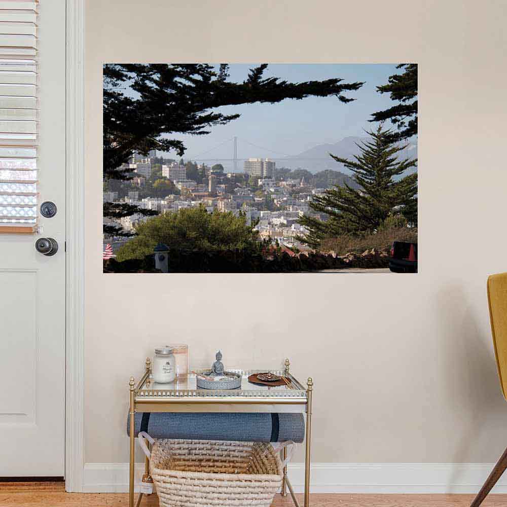 48 inch Golden Gate Bridge Decal Installed in Foyer