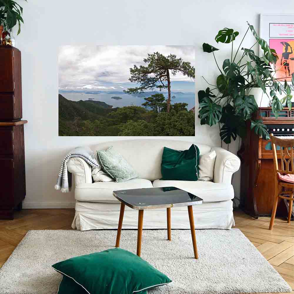 48 inch Island Hideaway Decal Installed in Living Area