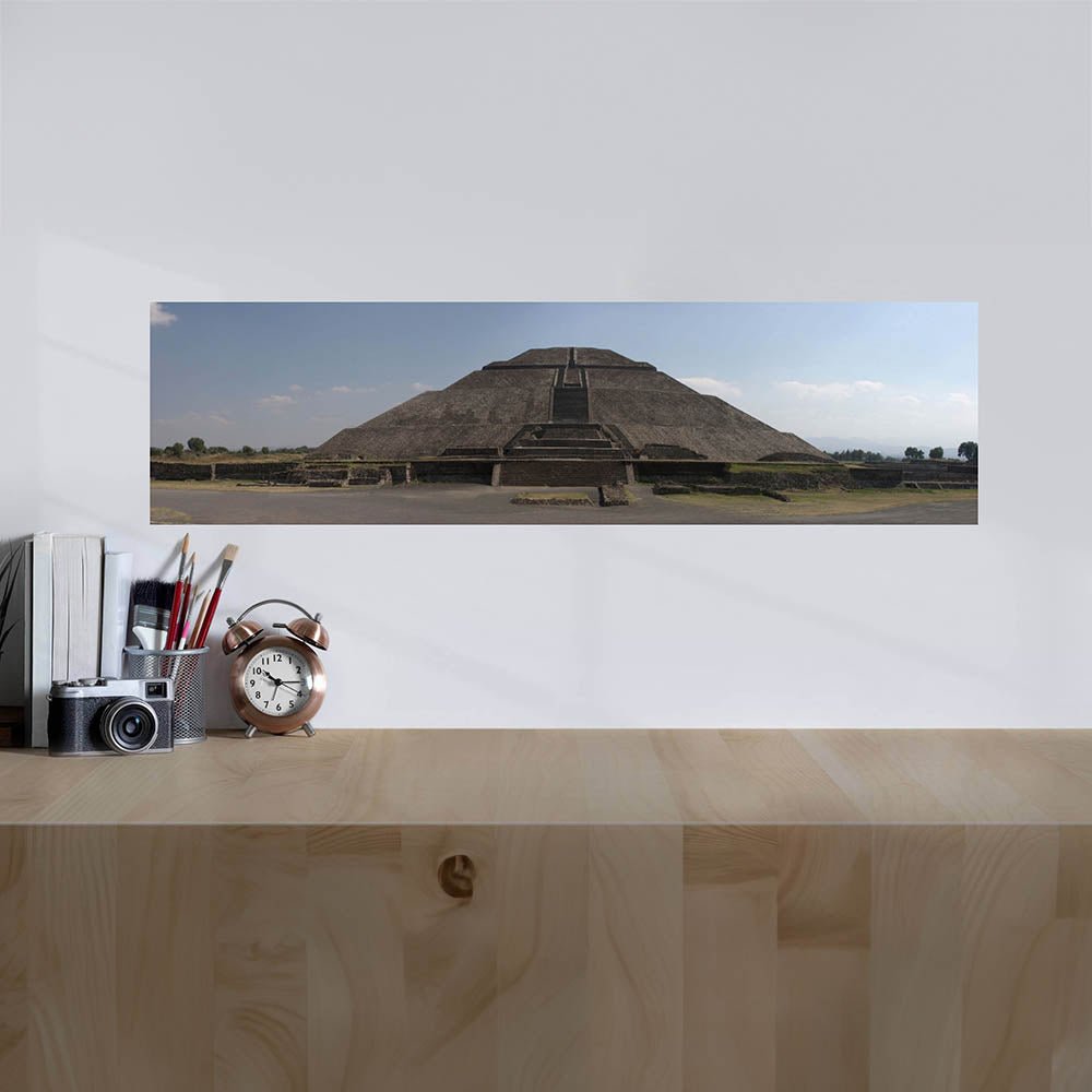 48 inch The Sun Pyramid Panoramic Poster Displayed Above Counter